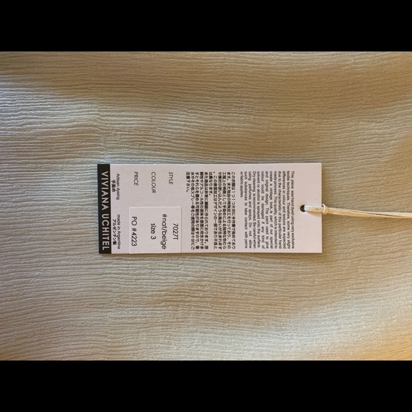 Viviana Uchitel Silk Gradient Top in Desert Snow NWT - Picture 5 of 5